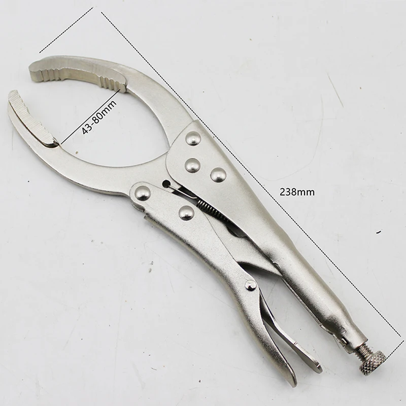 Oil Grid Wrench Clamp Filter Wrench Multi-Function Adjustable Hand Remover Clamp Engine Oil Filter Wrench Disassembly Tool