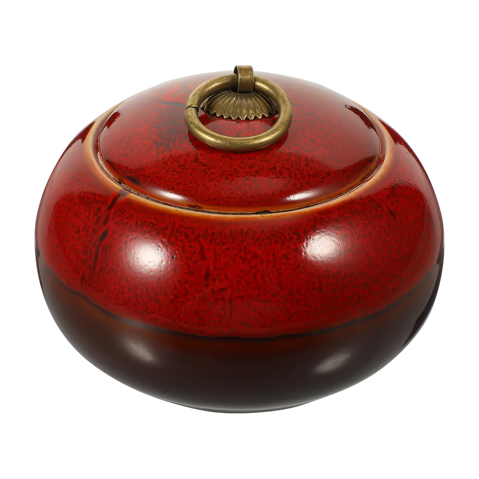 

Household Tea Canister Multi-Function Ceramic Storage Container for Dried Foods Nuts Grains Kitchen Desktop Adornment