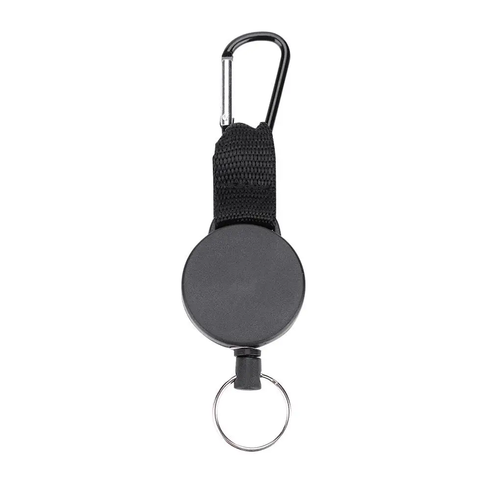 

60cm Retractable Key Chain Anti-lost Theft Proof Elastic Wire Rope ABS Plastic Keyring Buckle Lightweight Keychain