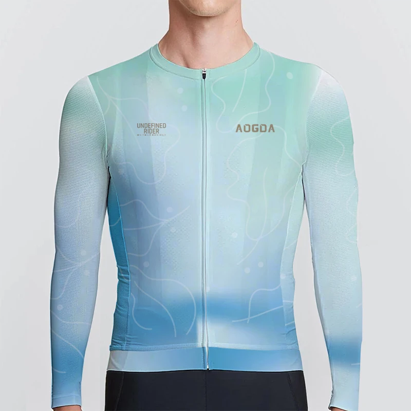 

AOGDA Pro Team Aero Long Sleeve Cycling Jersey,Breathable Bike Shirts,Fast Drying Bicycle Clothing,Men's Cycling Clothing