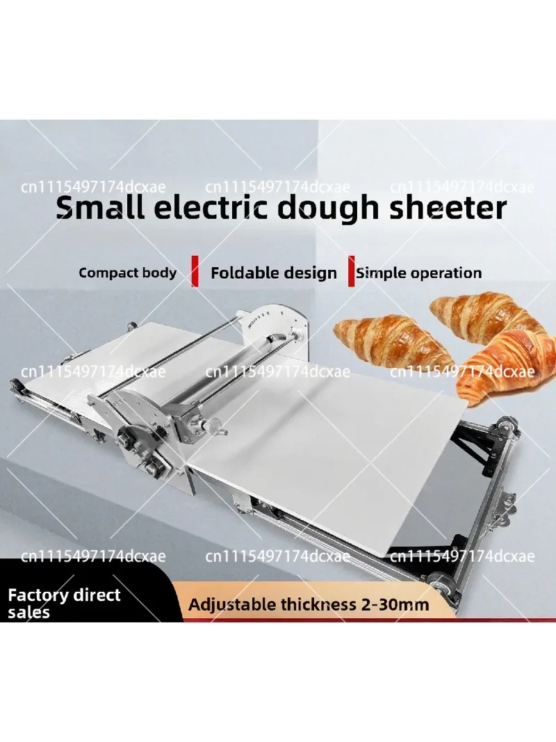 Electric Dough Sheeter Machine Compact Desktop Pastry Laminator for Home Baking