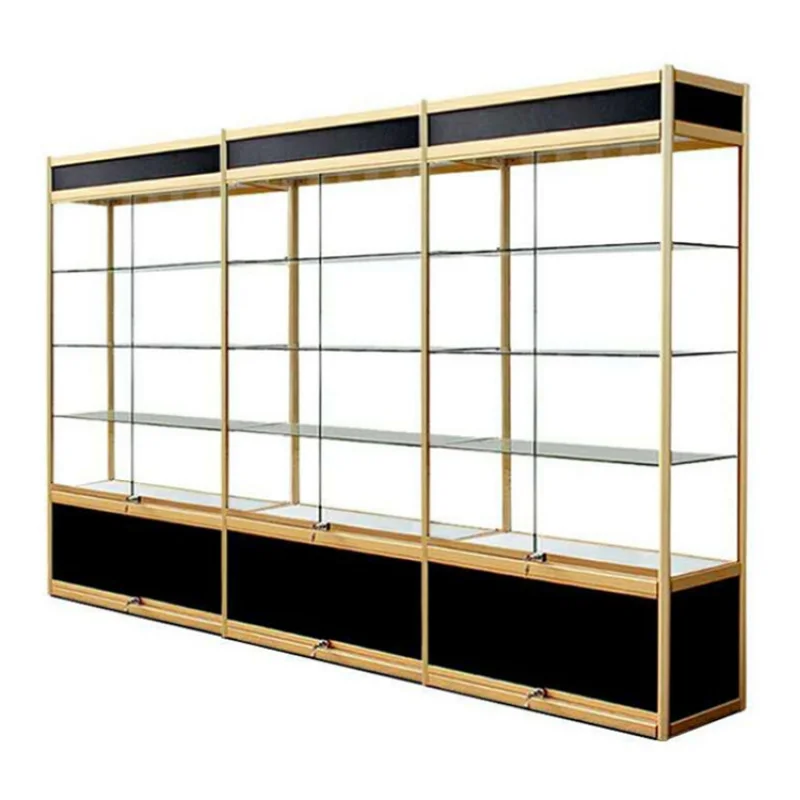 

Customize.Retail Cosmetic Glass Door Display Cabinet with LED Light Standard Custom Furniture