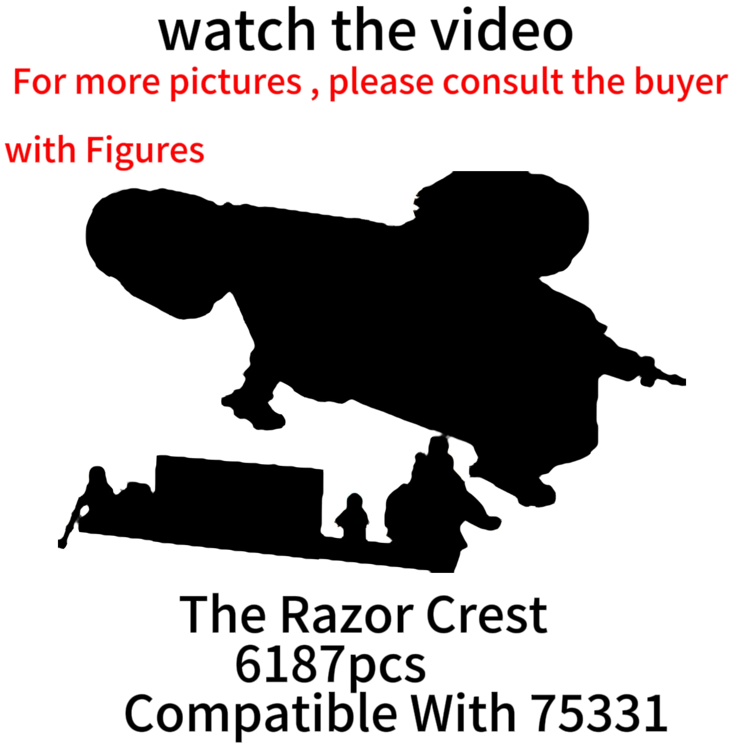 

IN STOCK The Razored Crest 75331 Exclusive Building Kit Blocks Bricks Star Toys for Adult Boys Girls Christmas Gifts