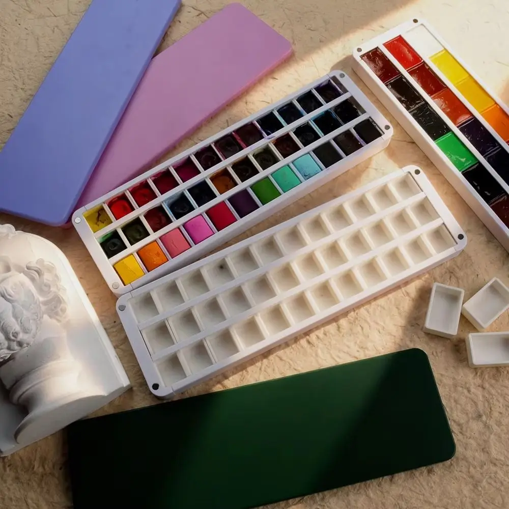 Half Full Pans Watercolor Case Single Solid Watercolor Case Watercolor Painting Box Solid Watercolor Art Supplies Art Supplies