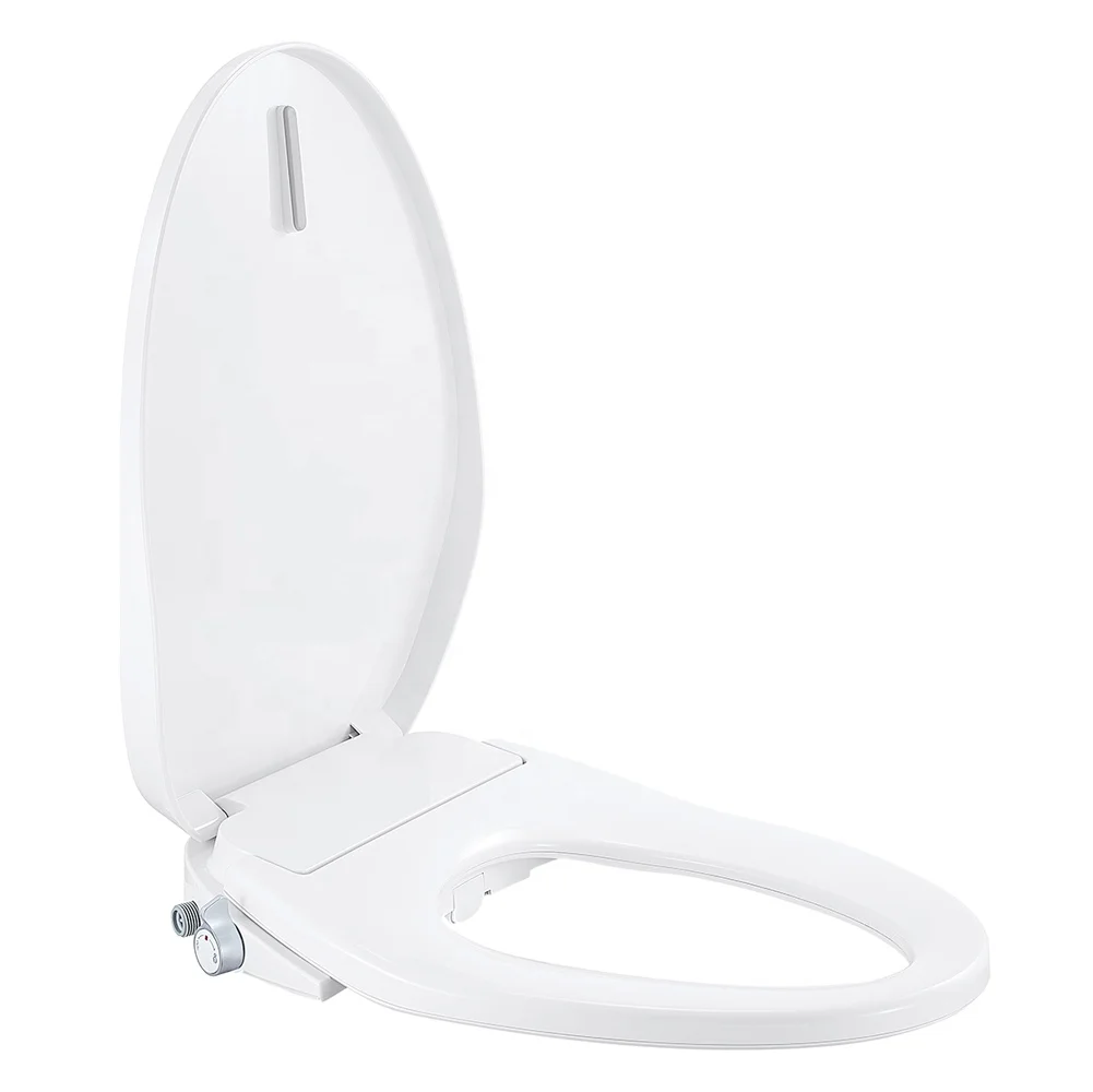 2023 Non-electric Toilet Seat Cover One Button 10 Min Quick Release Watermark Self Cleaning Bidet Smart Toilet Seat