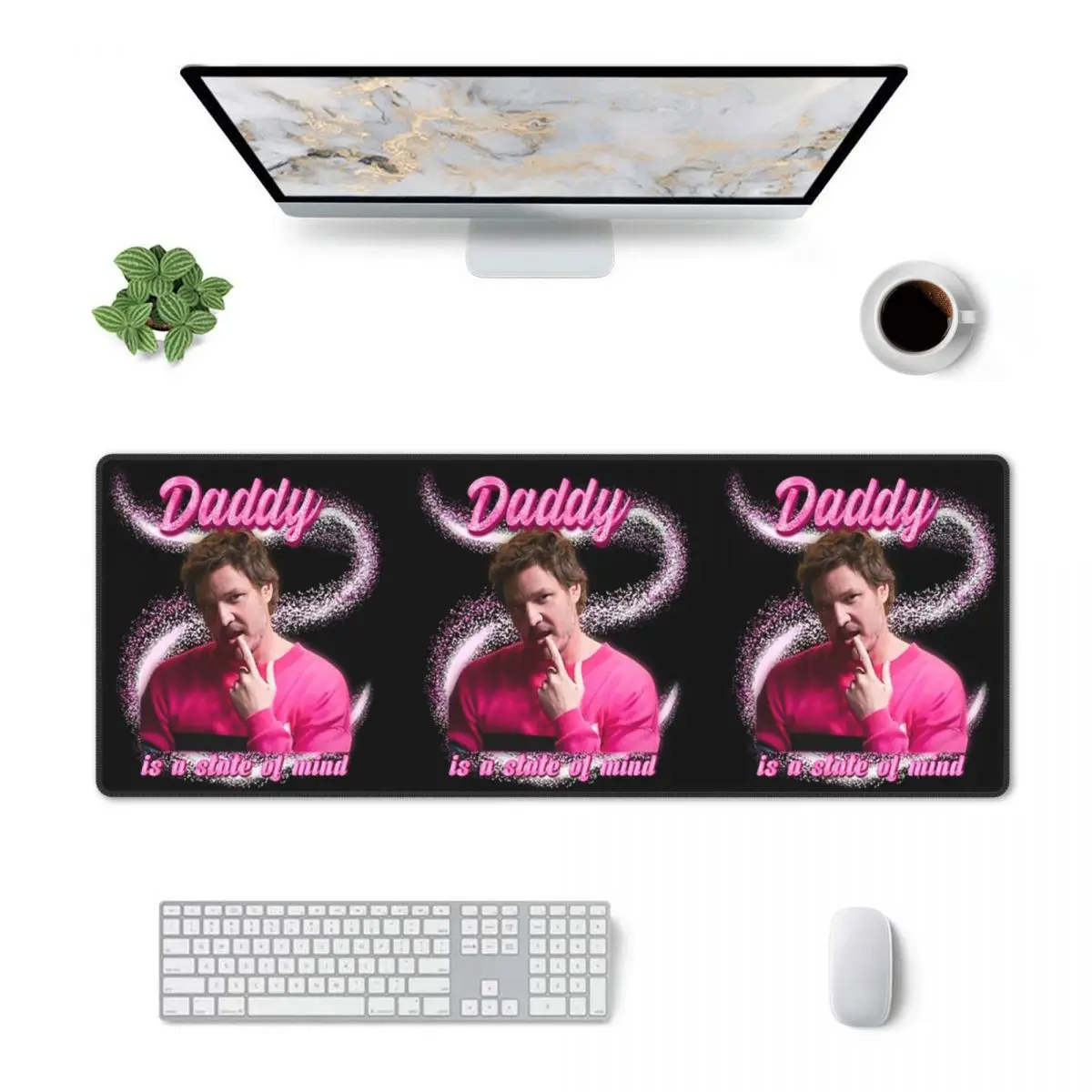 Large Mouse Pad Pedro Pascal Sacred Heart Gamer PC Laptop Mats Keyboard Carpet Computer Gaming Office Accessories Desk Mat