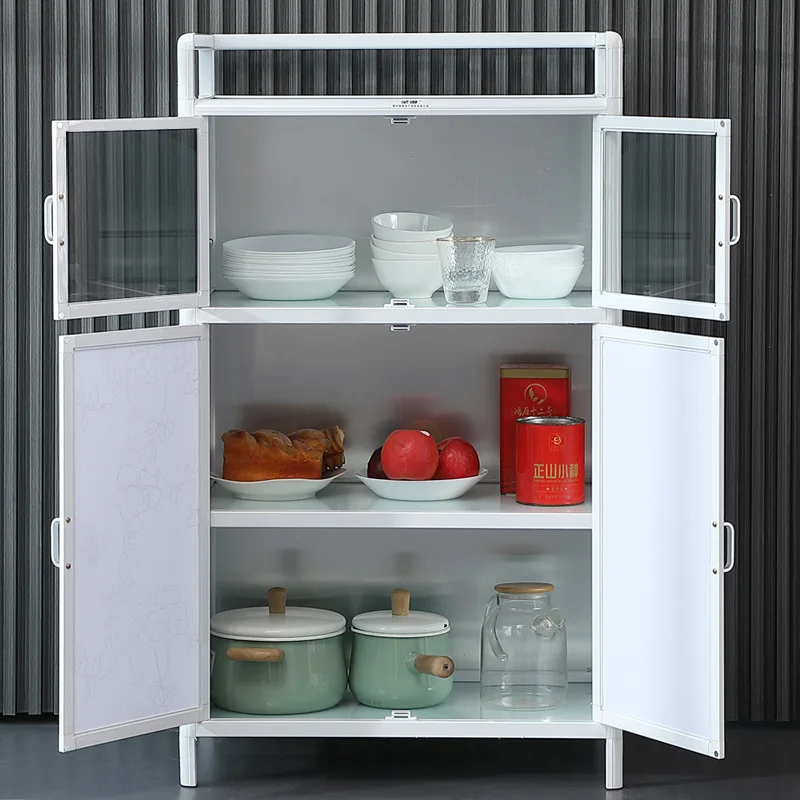 Cupboards Household Kitchen Lockers Storage Multifunctional Tea Cabinet Shelves Side Cabinet Modern Simple Rental Room