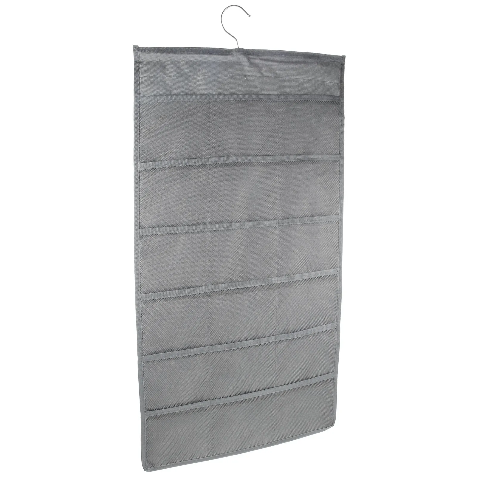 

30pcs 30 Pockets Hanging Closet Organizer Wardrobe Storage Underwear Sock Bra Bag Space Saving Oxford Gray Dual Side Travel