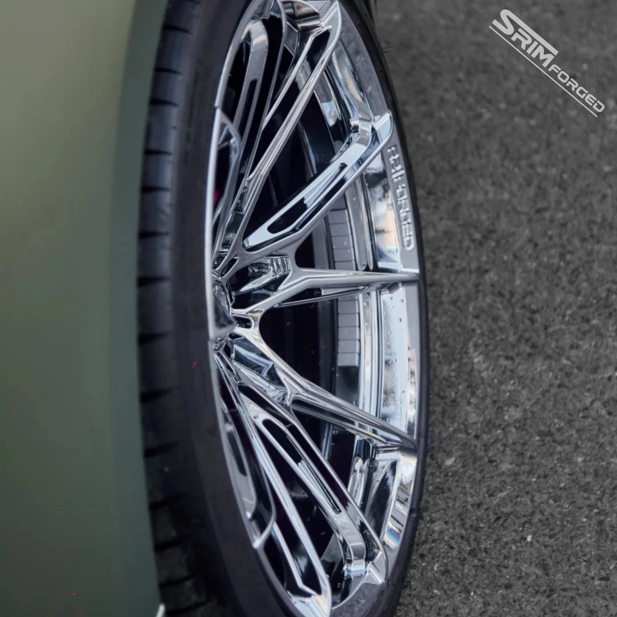 Custom Forged Alloy Rim WF Style Mesh DeepConcave Split Spoke Wheel Chrome Finish for G20 G80 G30 W257 CLS X253 GLC