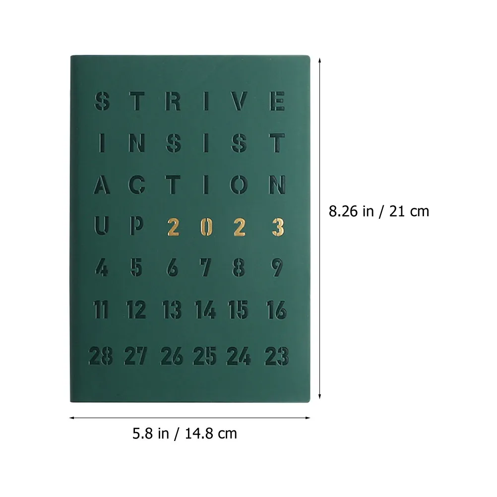 2023 Notebook Efficient Planner Date Calendar to Do List Notepad Schedule Plan Pad Academic Study Work Appointment