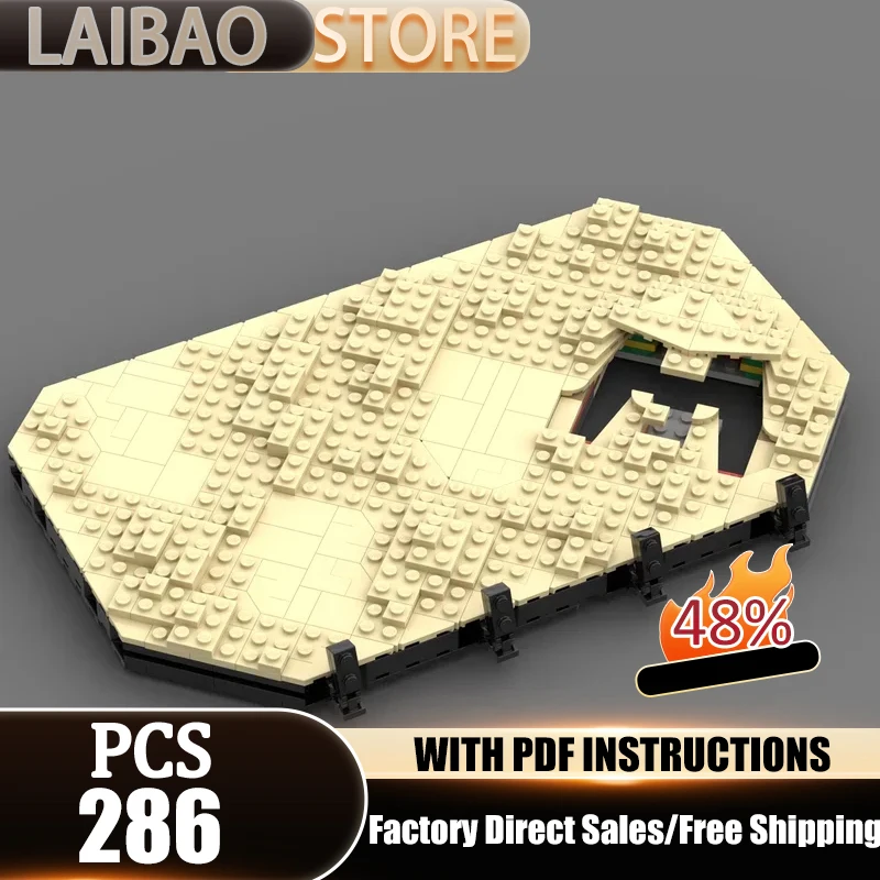 Popolare Modello di Mattoncini da Costruzione Ispirato a Film, Base Tecnologica Modulare, Regalo di Natale, Set Fai-da-Te per Assemblaggio