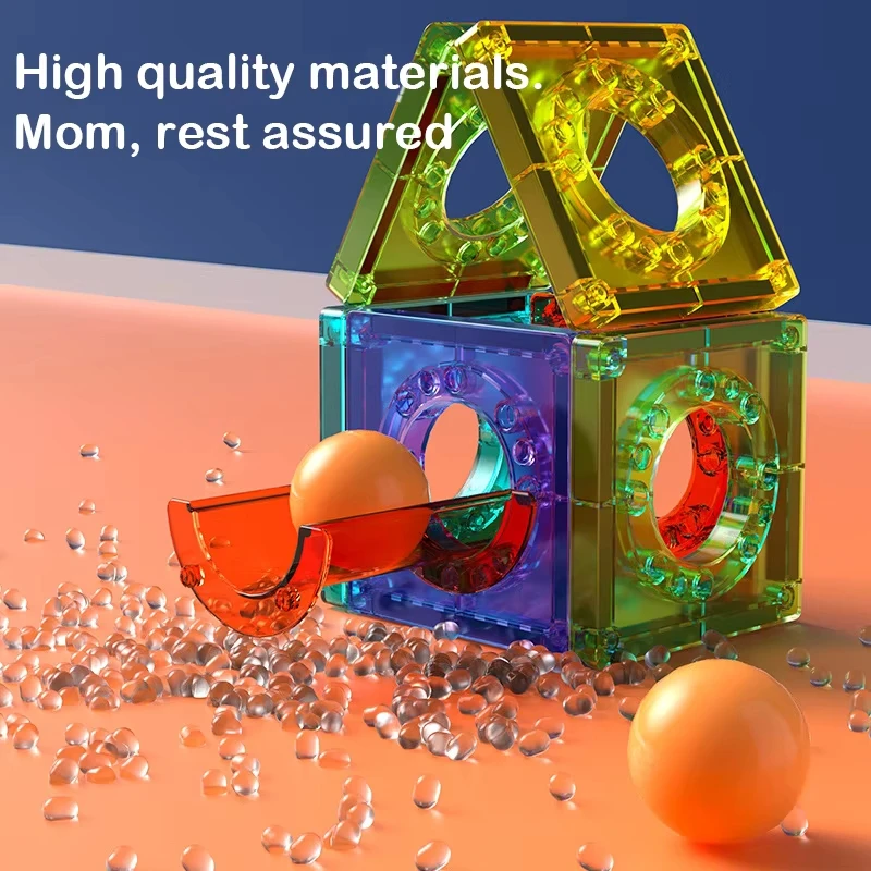 Colorful Window Magnetic Film Children's Intelligence Toys Variety Early Education Magnetic Bar Assembly Building Block Set