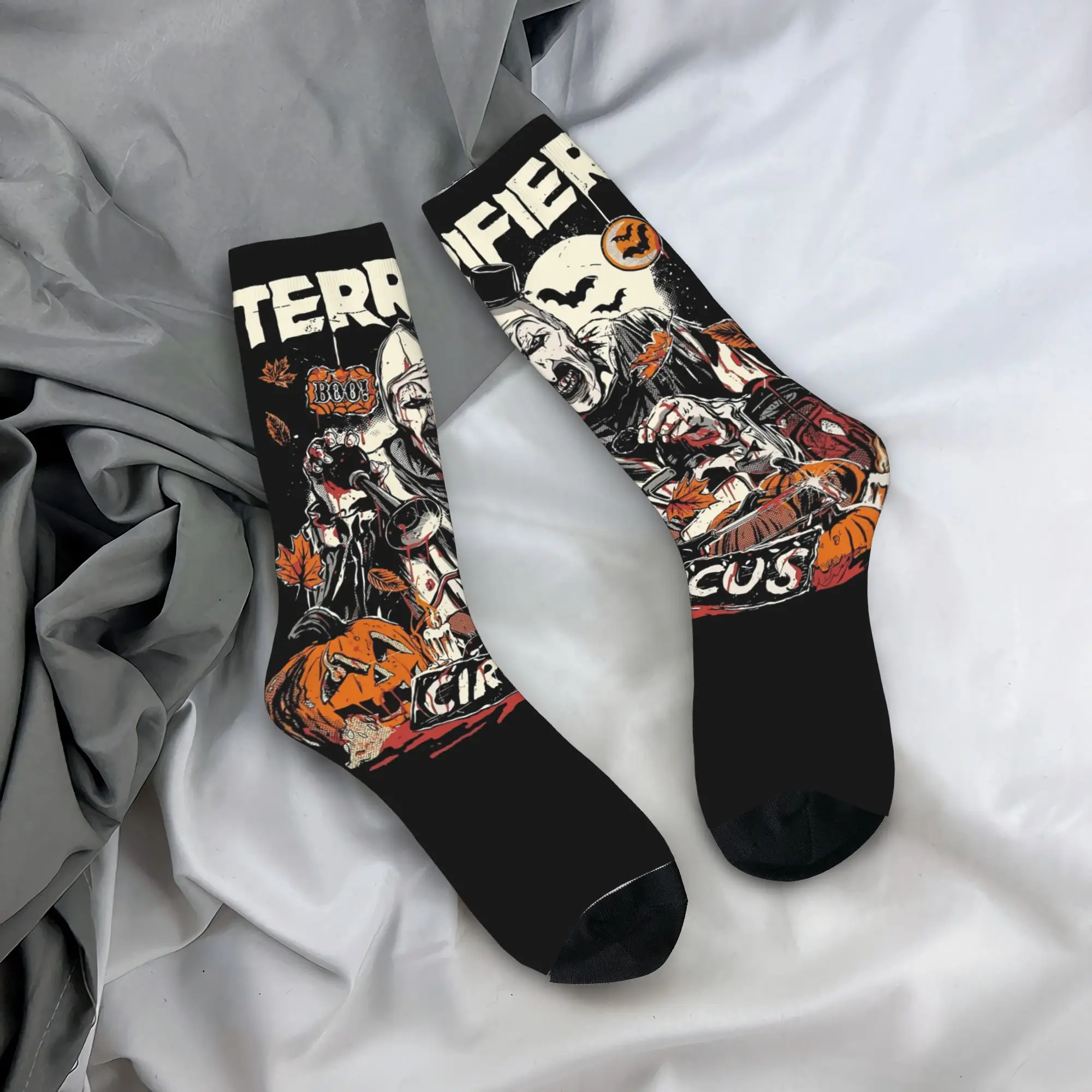 

Носки для пар, ужасные чулки из фильма ужасов, весенние удобные носки в готическом стиле, дизайнерские велосипедные противоскользящие носки