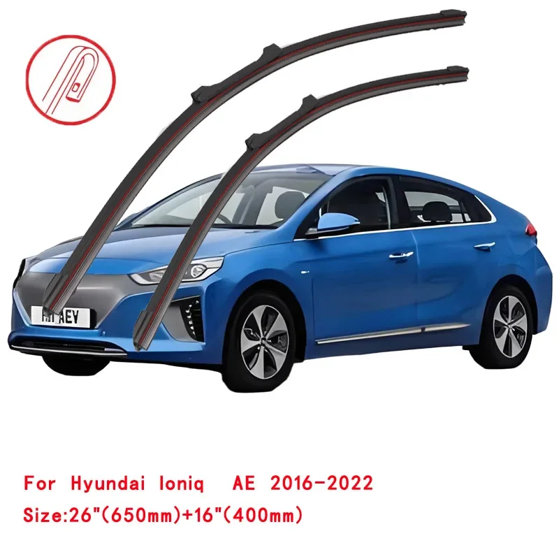 For Hyundai Ioniq 5 NE Electric Hatchback 2016 2017 2018 2019 2020 2021 2022 Window Regulator Double Rubber Car Wiper Blades