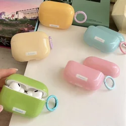 Solid color style IMD earphone case with hook for Apple Airpods 2 AirpodsPro AirpodsPro2 Airpods 3