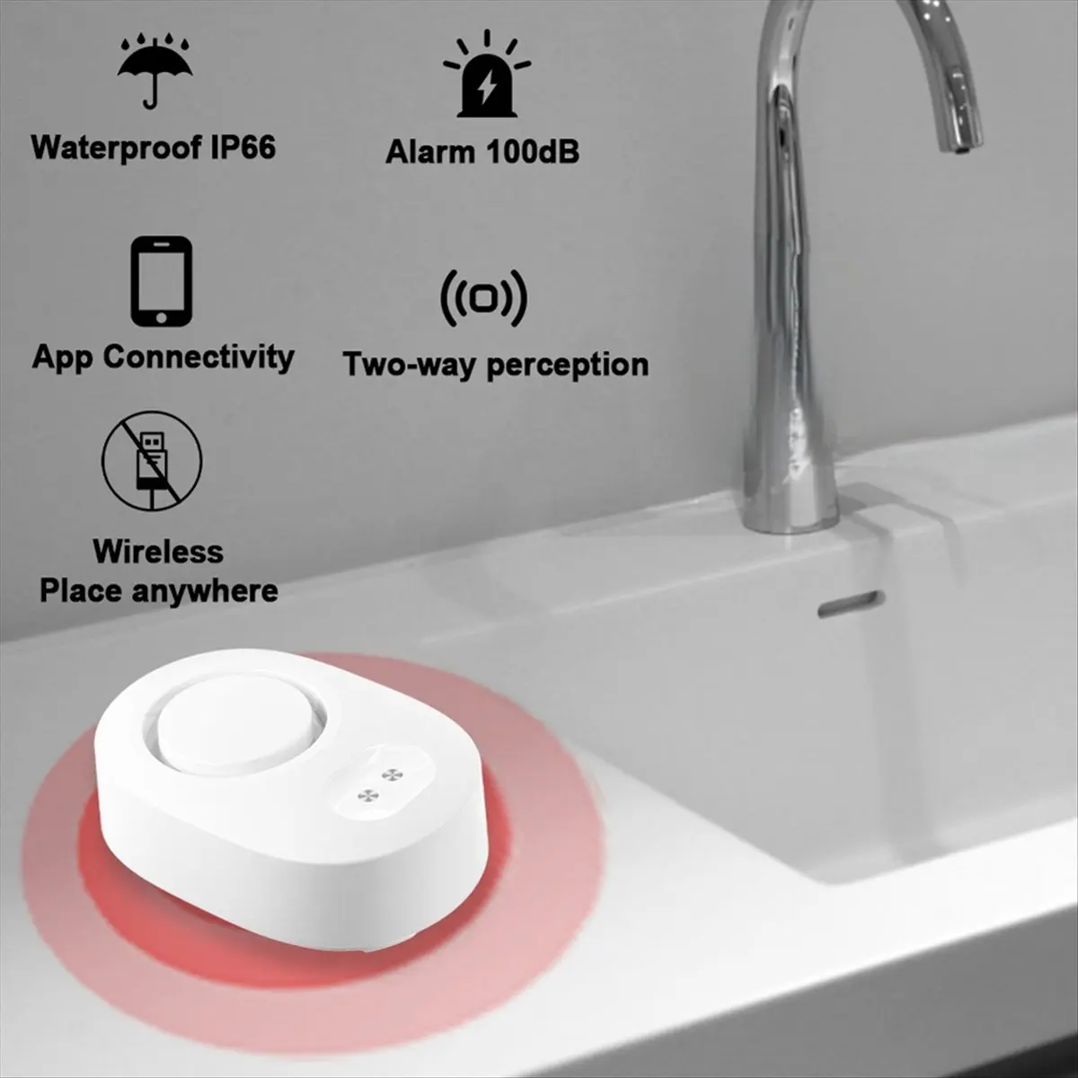 Water Leakage Detector Smart Home Alarm Tuya Smart Water Level Sensor Home Alarm System Water Leak Security Alarm System