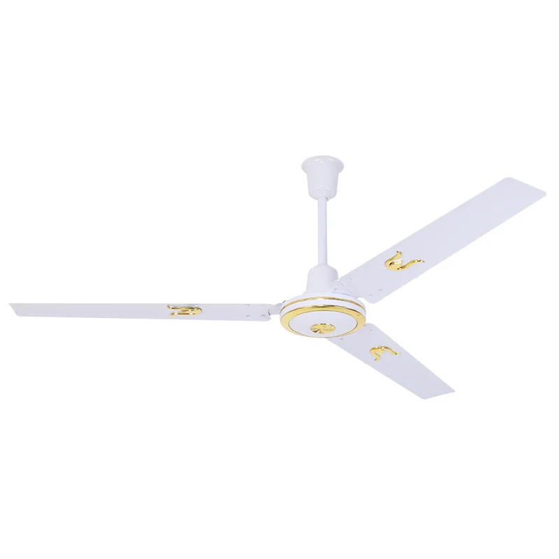 New Design Ceiling Fan 220v Three Metal Blades Industrial Electric Ceiling Fan Orient White 56 Inch Home Ceiling Fan
