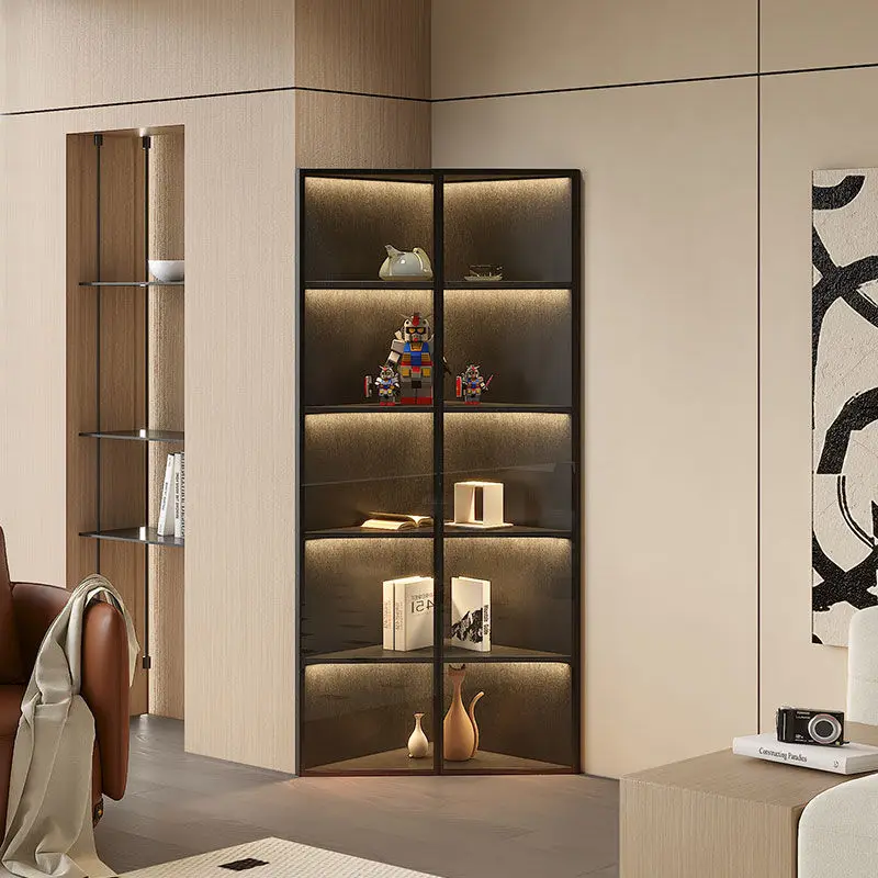 Corner triangular shelf by the wall, living room, bedroom, storage against the wall