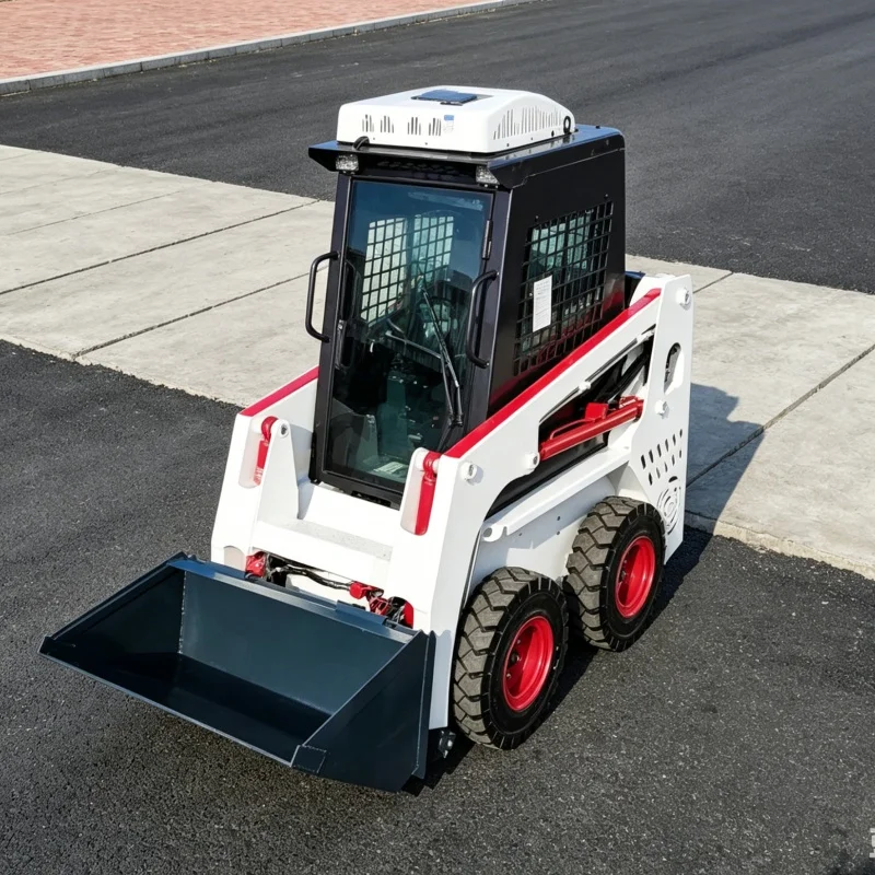 Customized Skid Steer Machinery, Mini Skid Steer Vehicle, High-Quality Skid Steer Shovel, Loader for Narrow Passage Operation