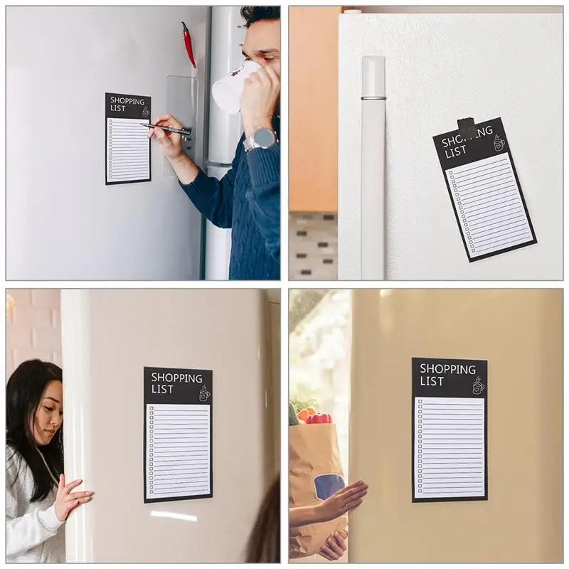 Magnetic Notepad Pads for The Refrigerator Fridge Sticky Notes Household List Paper Small Notepads Shopping Office