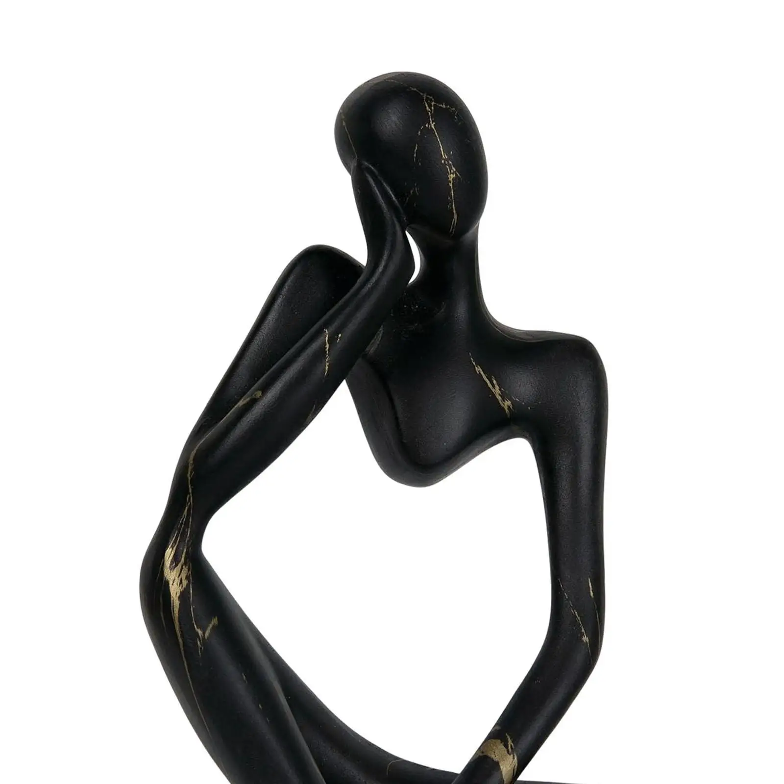 Abstract Thinker Statue Collectible Ornament for Living Room Desk Decoration