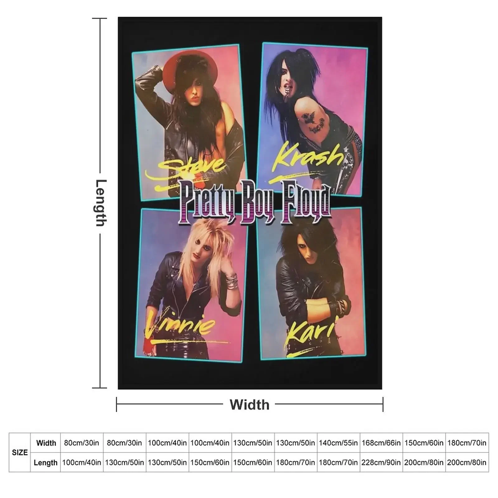 Pretty Boy Floyd Throw Blanket Shaggy Blankets For Baby Nap Bed covers Blankets