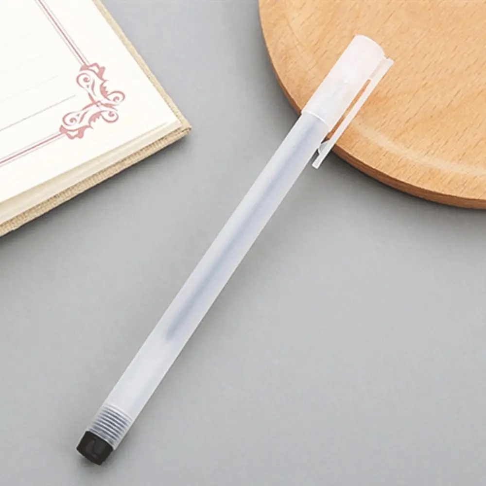 

10 Pcs 10pcs/set 0.5mm Neutral Gel Pen Quick-Drying Black Ink Signature Pen Writing Smoothly Plastic Writing Pen Back To School