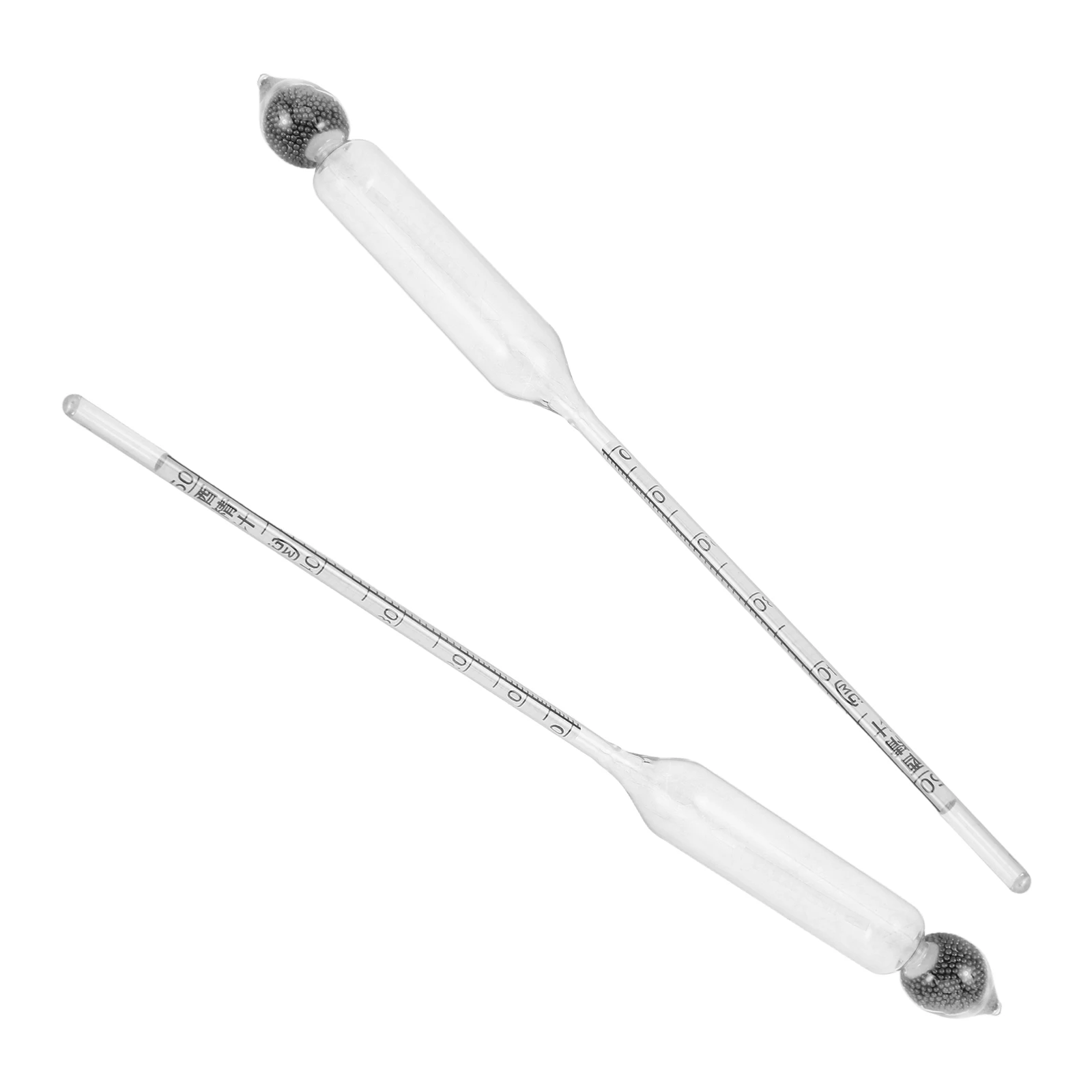 

2Pcs Wine Hydrometer Alcohol Tester for Dry White Wine Fermentation Proofing Tool Alcohol Measuring Instrument Dual Scale Glass