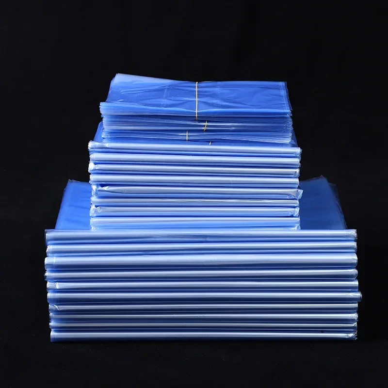 100pcs PVC Heat Shrink Bags Multiple Sizes Sealing Membrane Box Outer Packaging Books Shoes Moisture-proof Protective Film