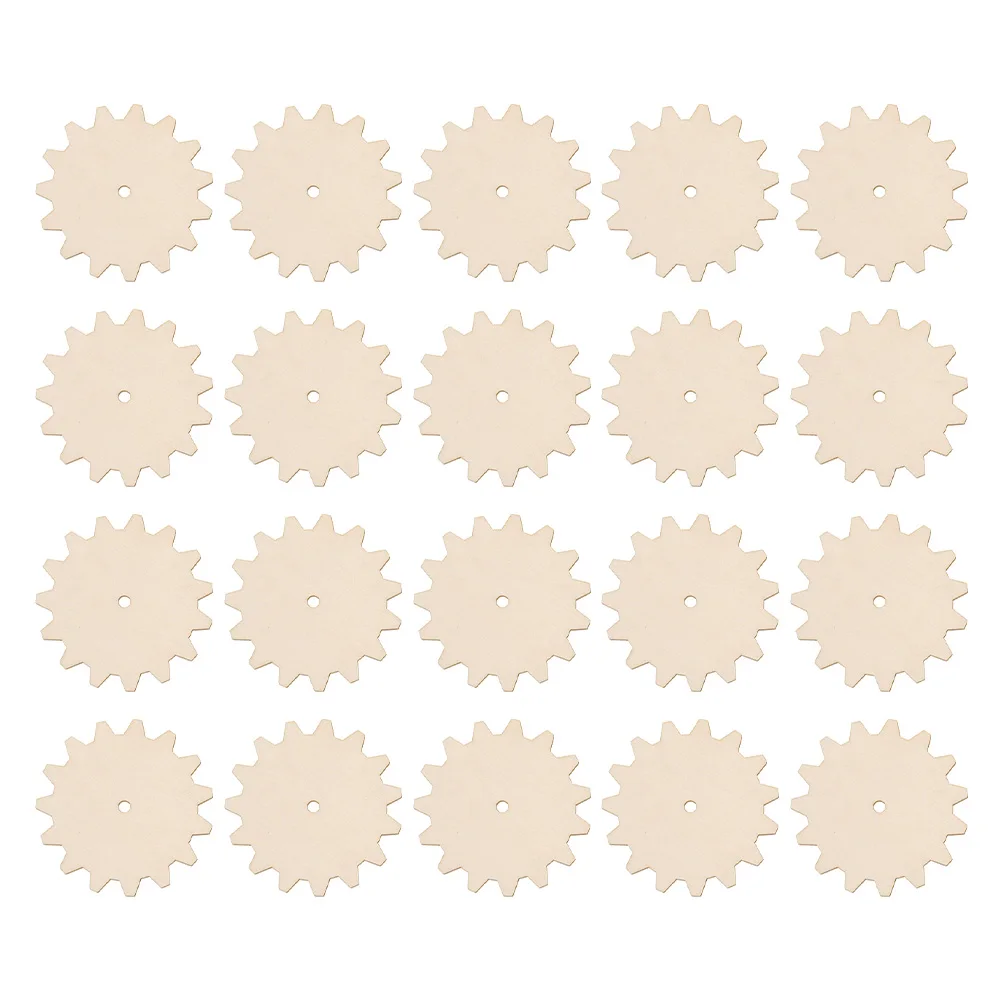 

20pcs Wood Slice Diy Craft Kit Unfinished Wooden Ornament For Kids Handmade Art Project Decoration Supply Handicraft Sewing Tool