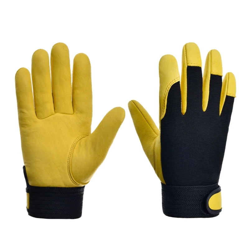 1 คู่ผู้ชายถุงมือทำงานสำหรับสวนกลศาสตร์ก่อสร้างความชำนาญ Breathable Design 4 ขนาดสำหรับ M/L /XL/XXL Dropship