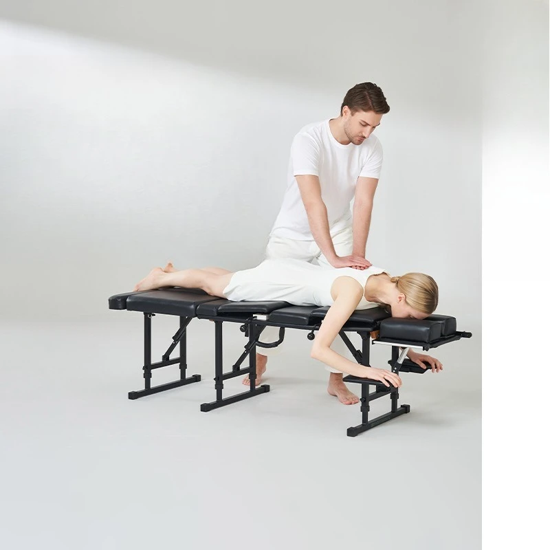 American chiropractic bed can be manually adjusted up and down lifting bone-setting massage bed, bone-setting technique