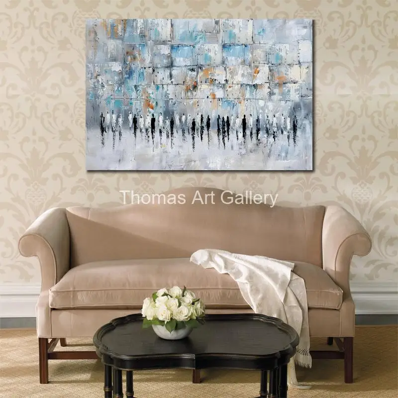 Abstract Kotel Canvas Prints Jewish Wall Art Western Blue HD Printed Poster Jerusalem Picture Modern Dining Room Decor Large