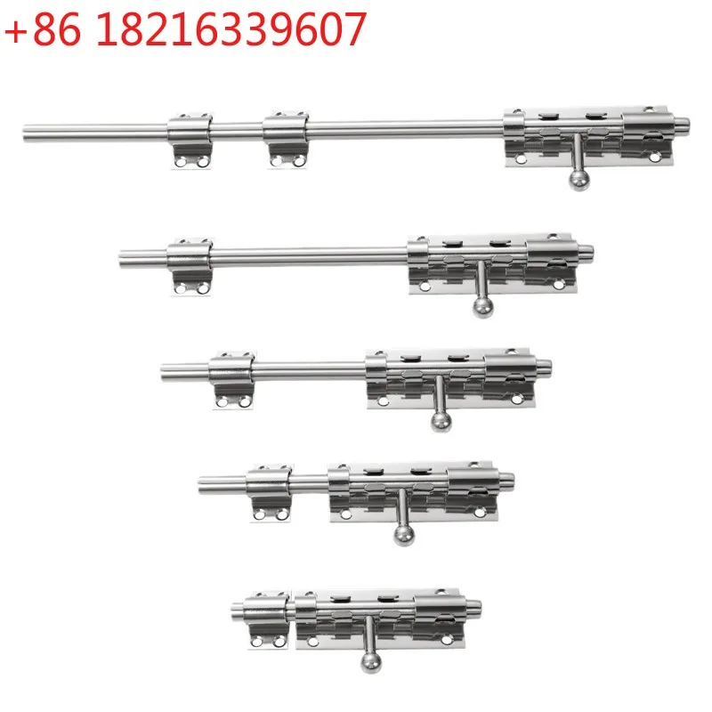 Stainless Steel Heavy Duty Bolt For Door Lock With Keyhole Top Bottom Latch Security Hook Pin