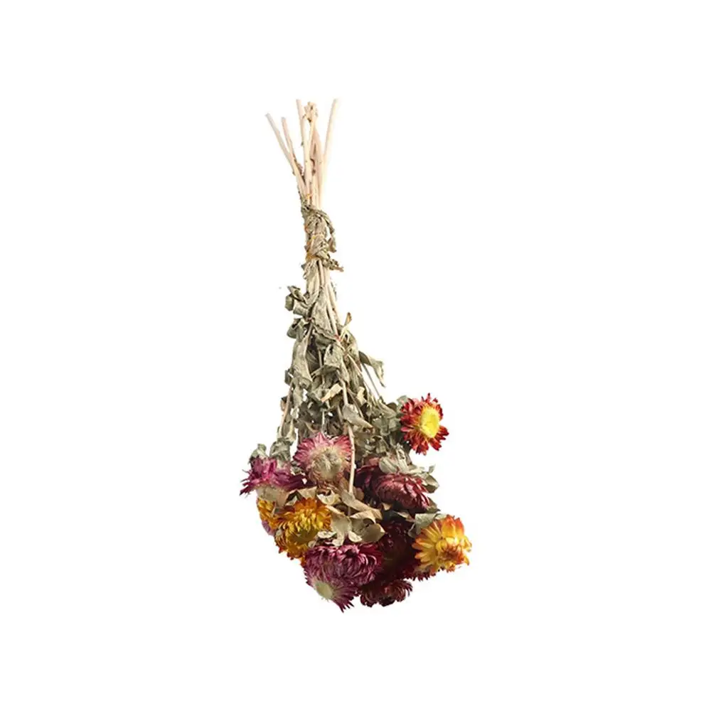 Startseite 20 Stück Blumenstrauß Boho DIY Dekoration Strohblumen Blumenarrangements Getrocknete Gänseblümchen Chrysantheme