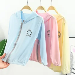 Children Summer Clothing Little Girl Thin Jacket Baby Cardigan Kids Sunscreen Clothes cartoon Outdoor Sun-proof Hooded Coat Boy