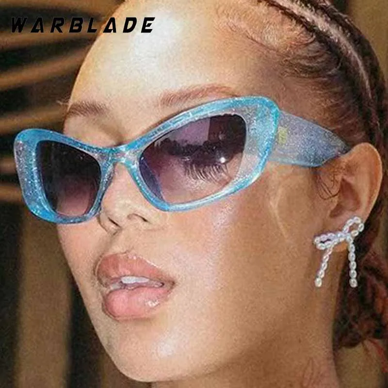 موضة Y2K كاندي اللون عين القط المرأة النظارات الشمسية مصمم العلامة التجارية الرجال مكبرة الرياضة في الهواء الطلق محرك العصرية الإناث نظارات UV400 #2