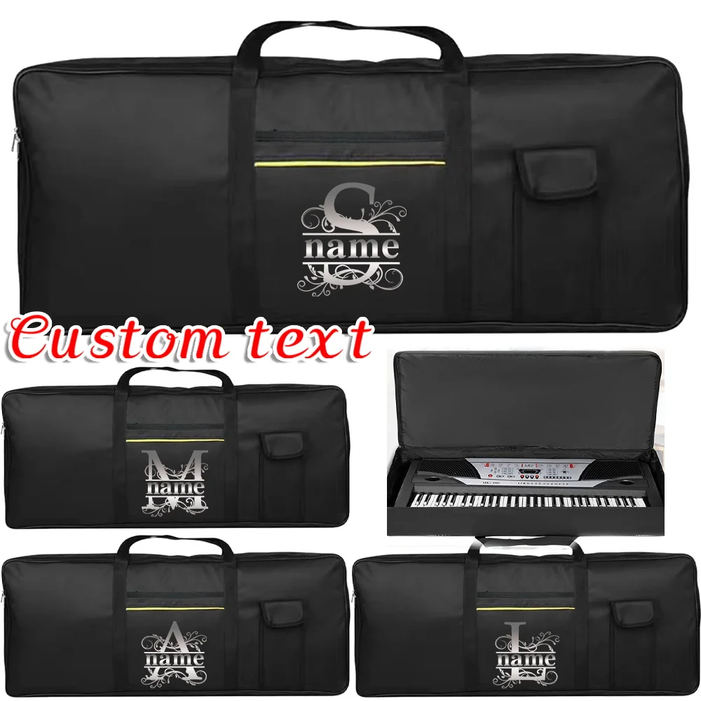 Customized Name Instrument Dustproof Protection Bag Electronic Piano Bag Foldable Storage Handbag Portable Piano Storage Device