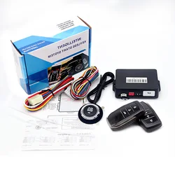 Alarma de coche con sistema de inicio automático, arranque remoto con botón de encendido automático del motor, sistema de parada de arranque remoto con aplicación inteligente para automóviles