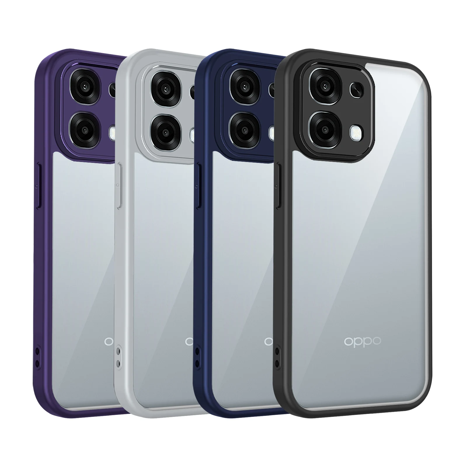 Oppo A6 Pro CPH2799 CPH2781 Case Air Cushion Silicone Bumper Clear Matte Back Cover Hard Phone Case for Oppo A6 Pro A6Pro 2025