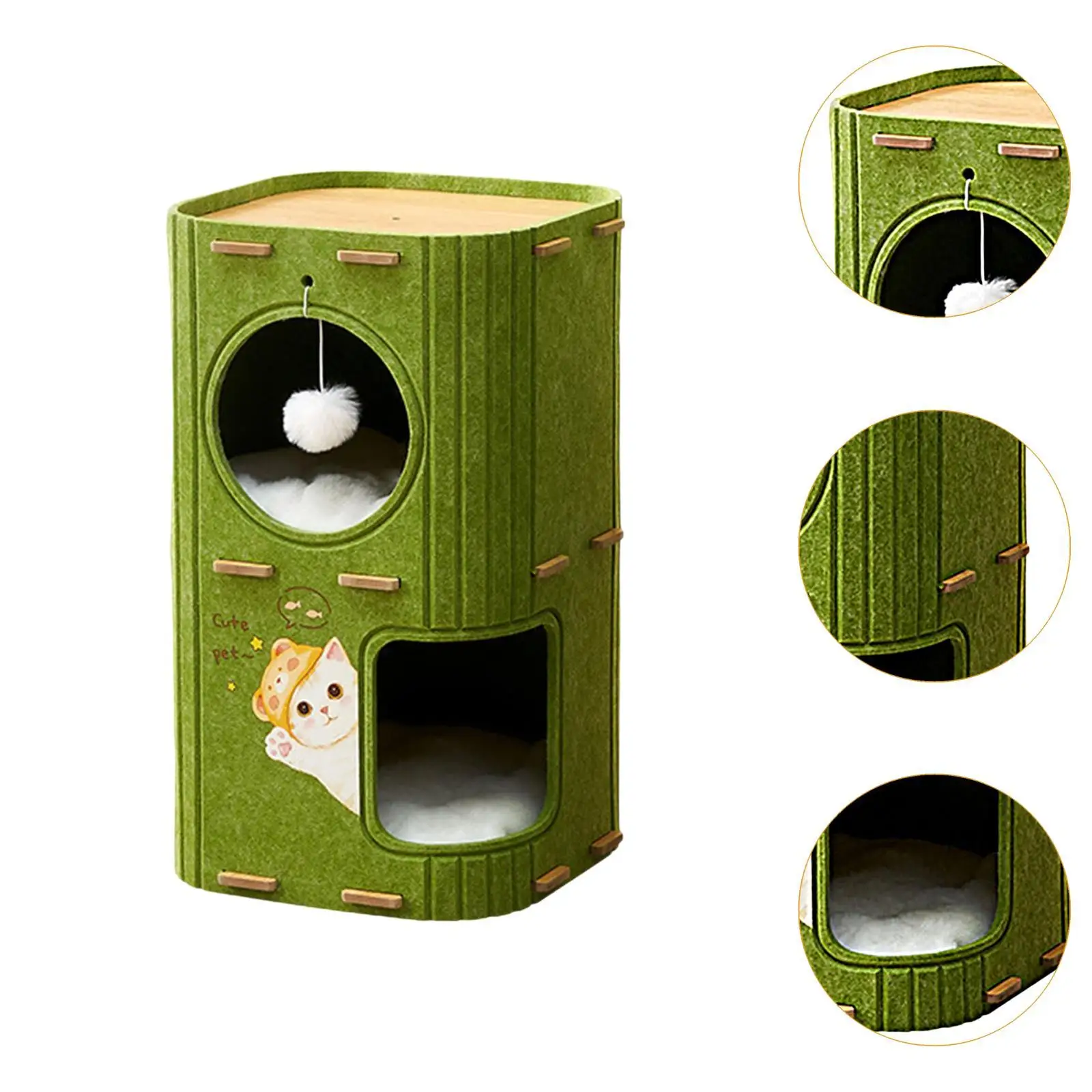 Barrel Shaped Cat Furniture Sturdy Cat Tree Condo for Large Kitten Kitty Barrel Shaped Cat Furniture Sturdy Cat Tree Condo for Large Kitten Kitty