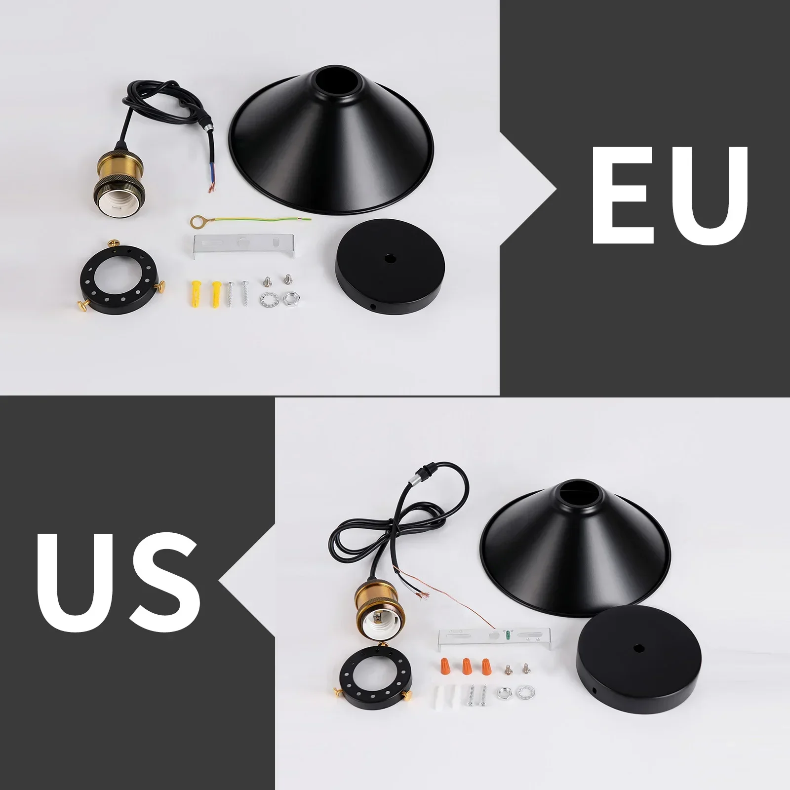 

Retro Iron Industrial Pendant Lamp E27 Interior Hanging Light Bedroom Kitchen Restaurant Bar Balcony Black Small Pendant Lamps