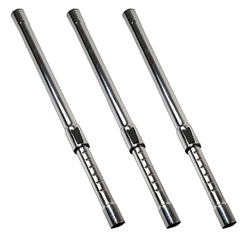 ABKO-3X tubo telescópico de metal tubo de extensão reto para todos os tipos de peças de aspirador de pó não filtro de escova 35mm