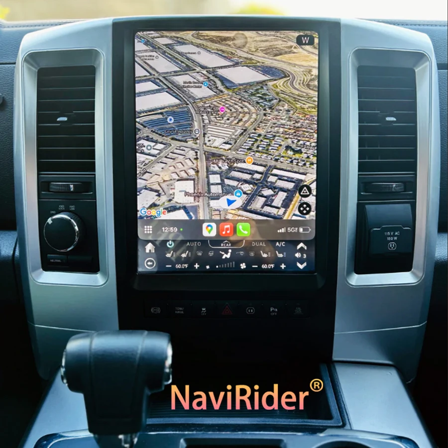 

12,1-дюймовый Android-экран для Dodge Ram 2009-2012, автомобильный мультимедийный видеоплеер, стерео, авторадио, головное устройство Carplay 8 + 256G GPS