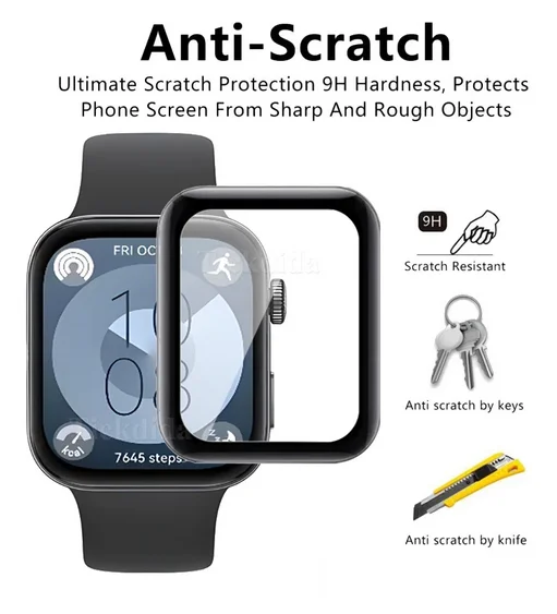 3/5PCS Protective Film for Huawei Watch Fit 3 Screen Protector Anti-scratch for Huawei Fit3 Protector (Not Glass)
