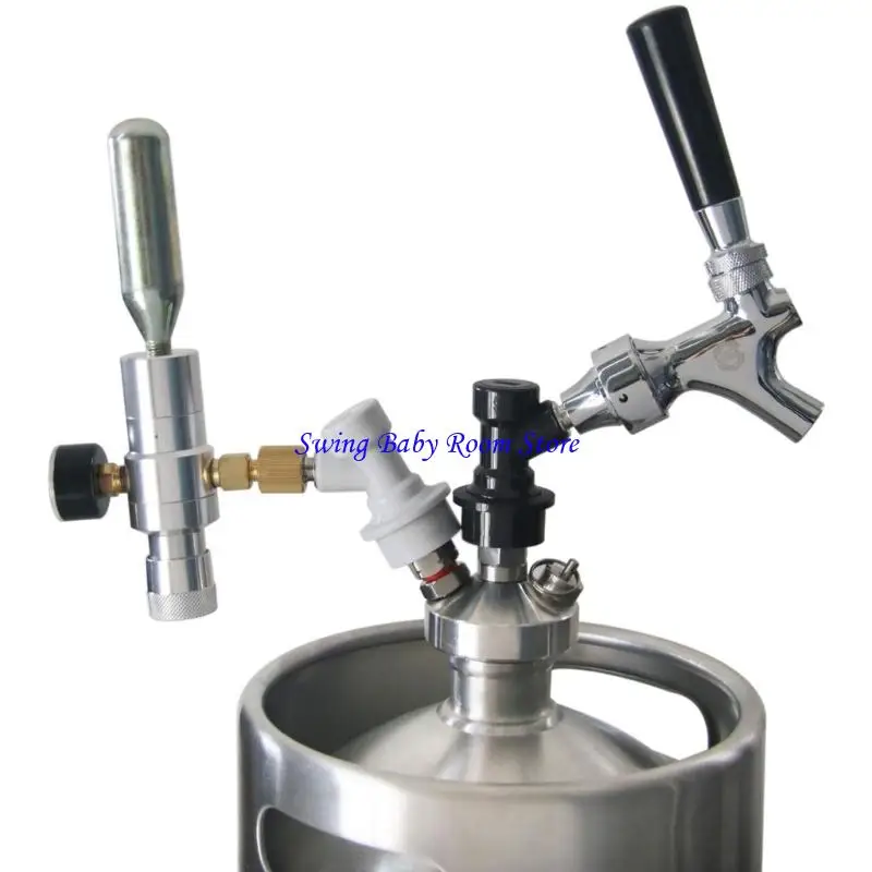 منظم C1Ad Portable CO2 0-150psi مع منظم غاز البناء المعدني مناسب لعشاق تخمير المنازل الحاضر