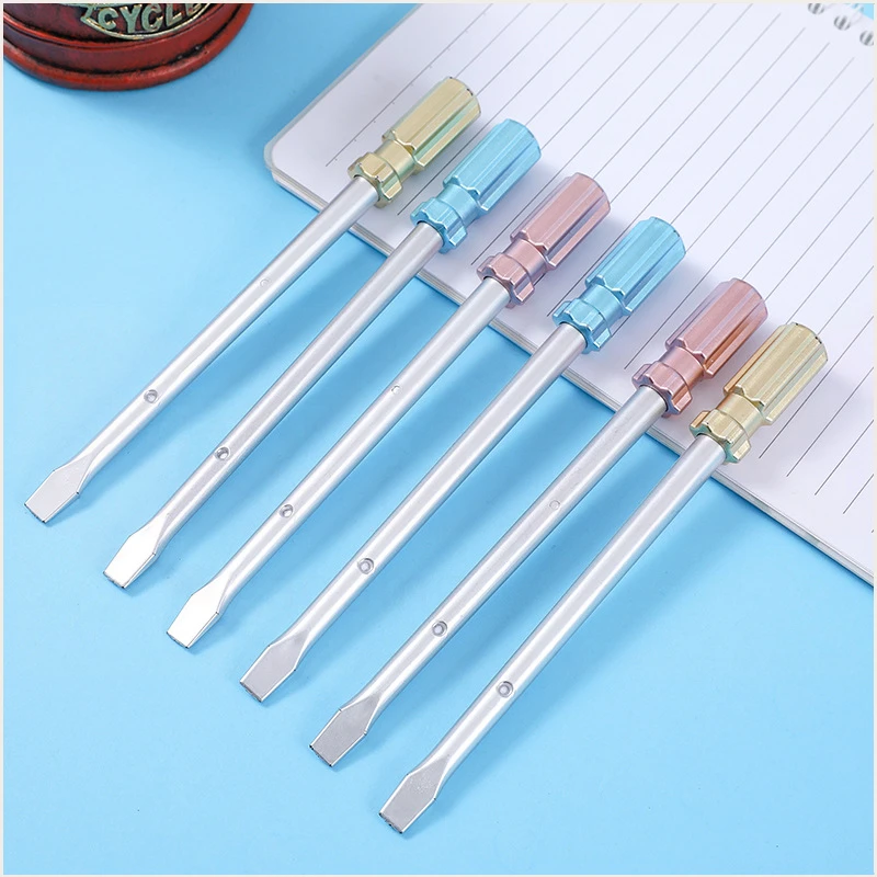 Simulated Screwdriver Durable Aesthetically Neutral Pens Cute and Creative Tool Office Stationery Kawaii School Supplies