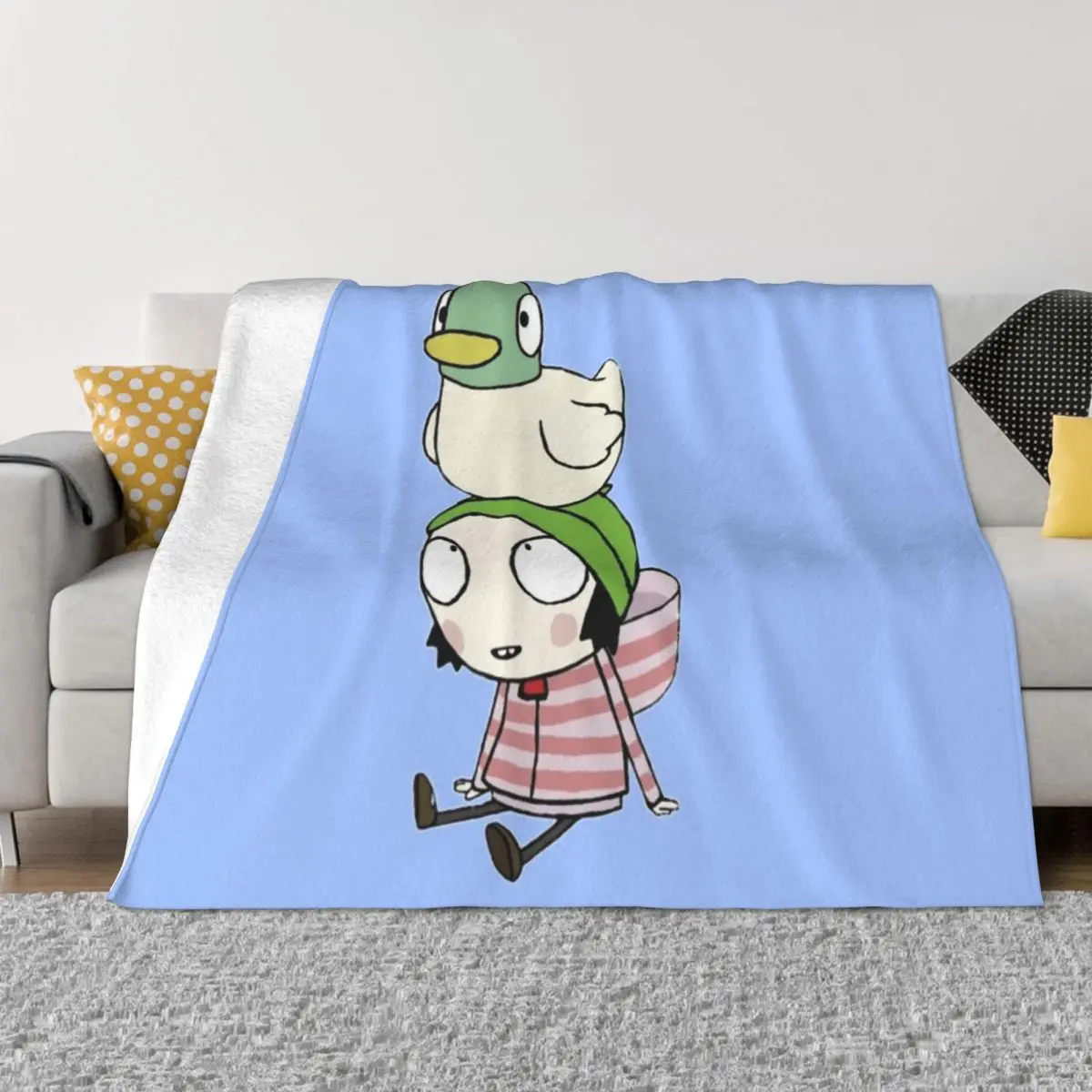 

Sarah and duck Throw Blanket Thin Bed Fashionable christmas gifts Decorative Sofa Blankets