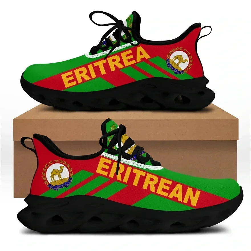 

Eritrea Flag Stripe Style Men Casual Shoes Sport Sneakers Durable Outsole Trainer Zapatillas Deportivas Hombre Fashion Men Shoes