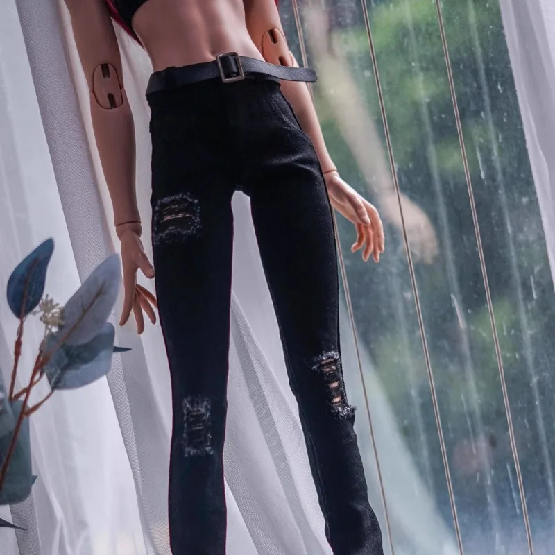 Handsome Bjd Black Jeans pants for1/4 Uncle Doll Clothes CMB346